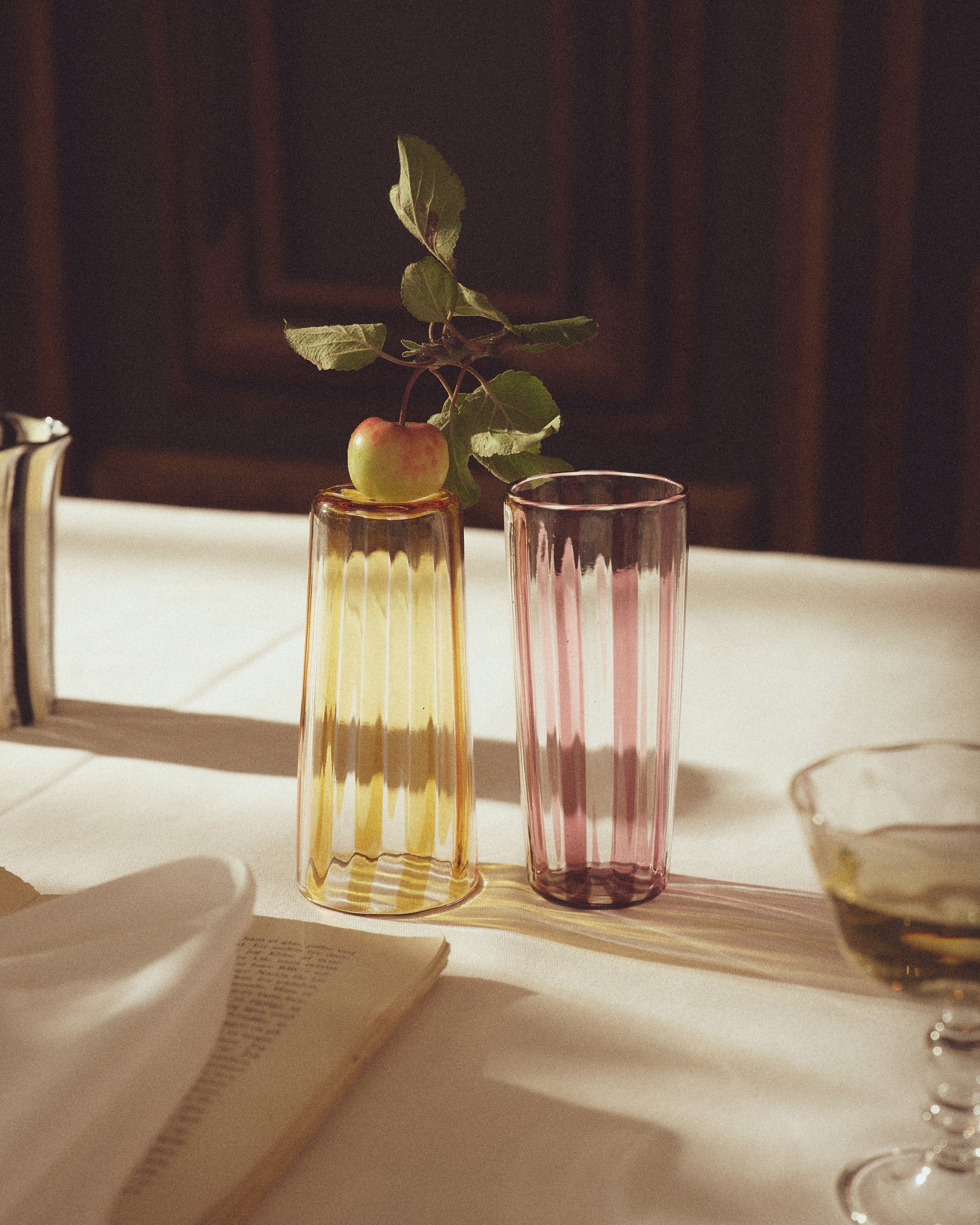 Augusta Glass Large - Mustard