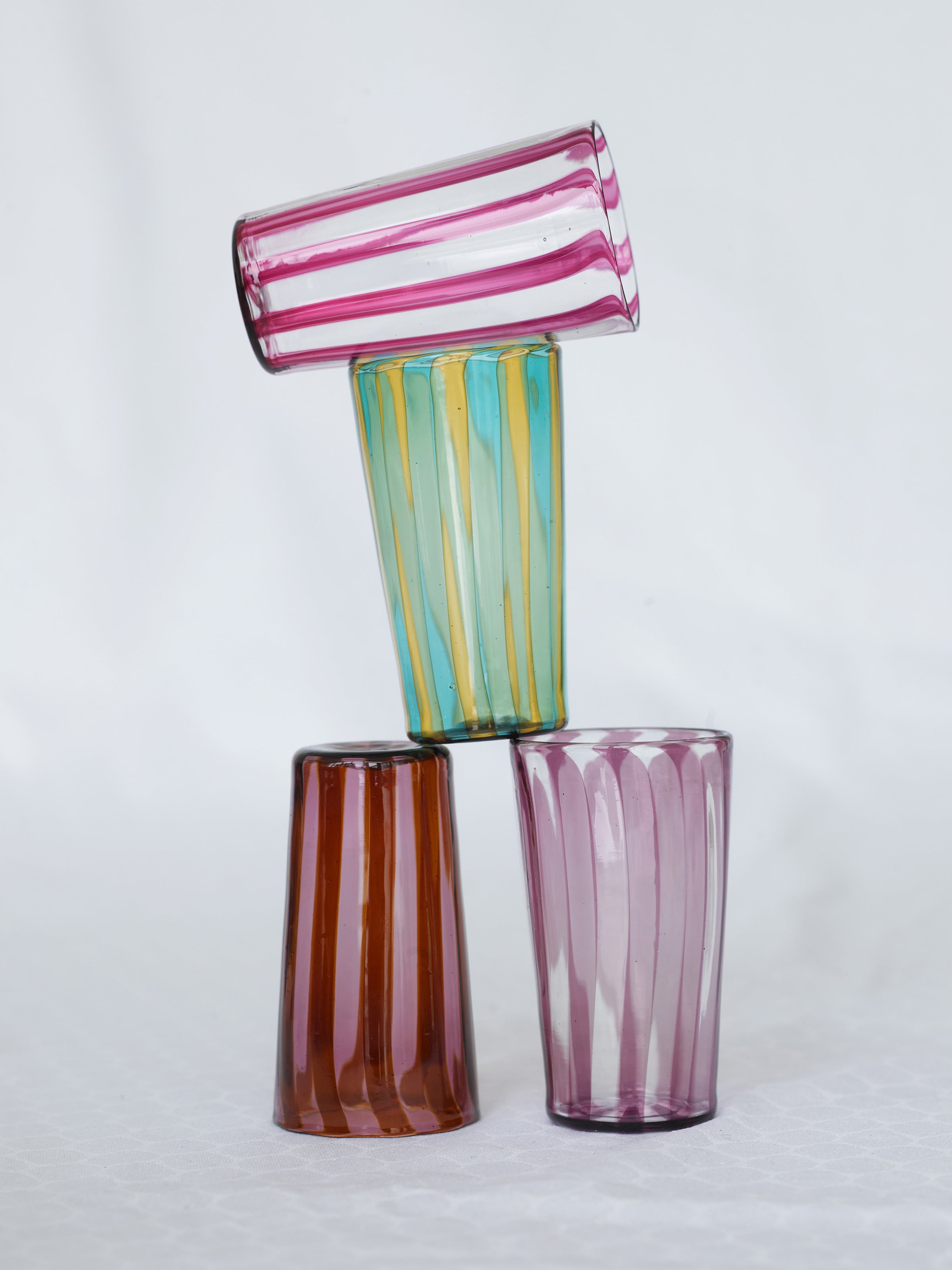 Augusta Glass Small - Hazel/Amethyst