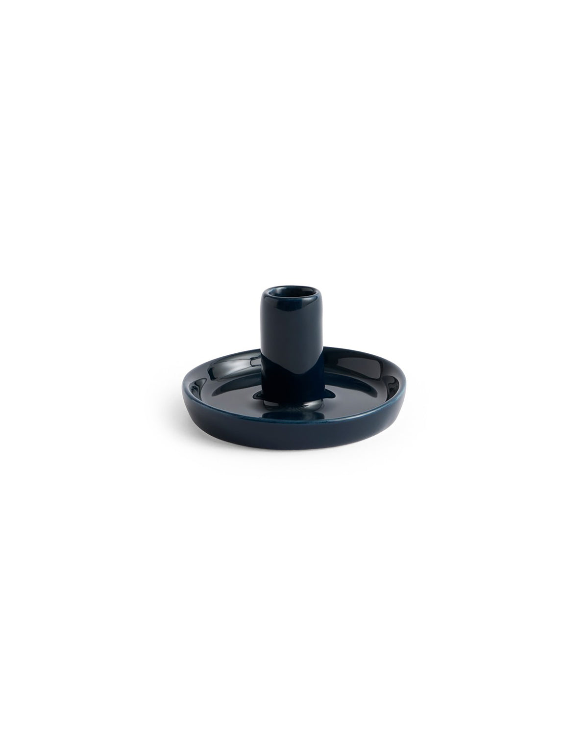 Disc Candleholder - X-Small Slim Midnight Blue