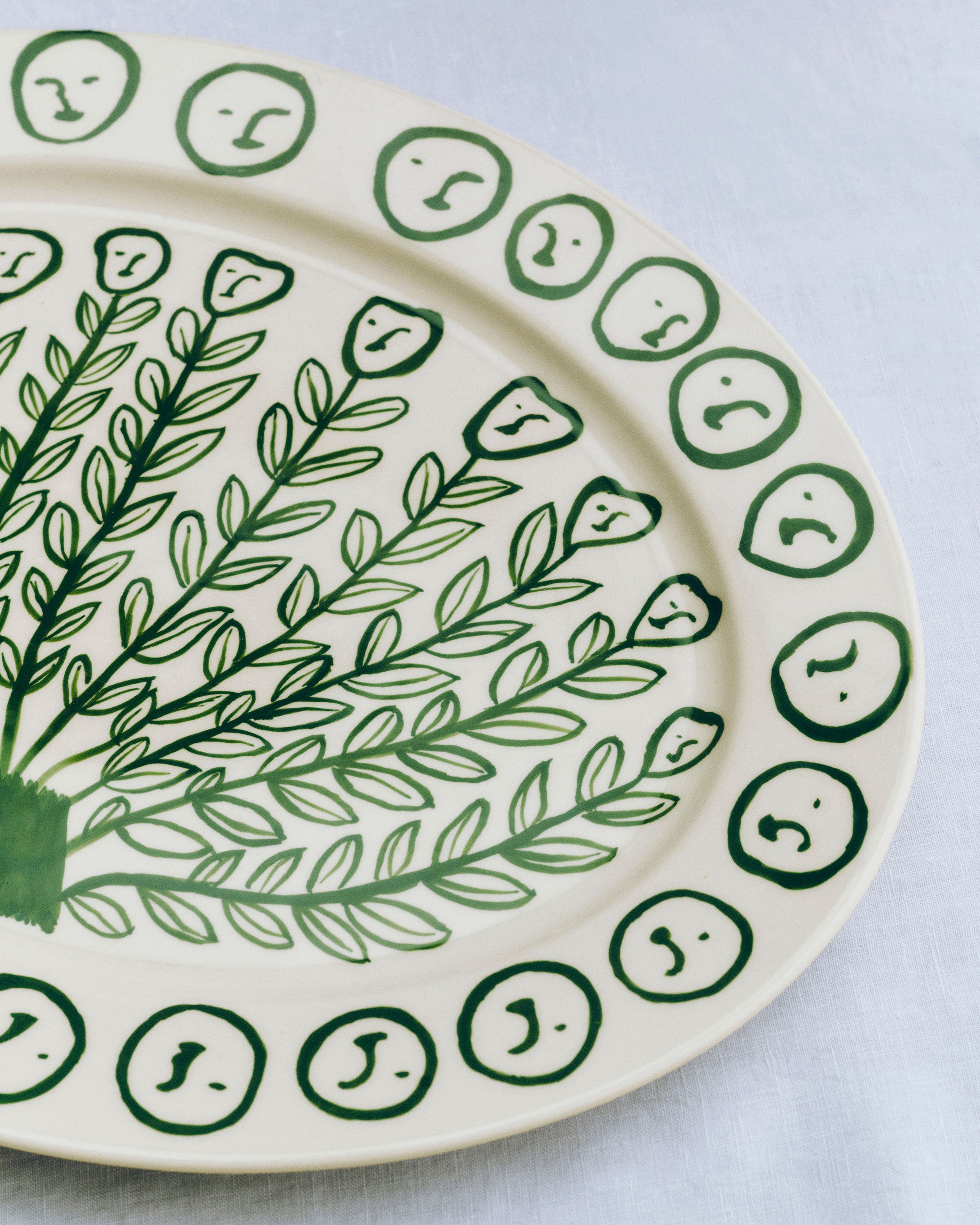 La Pittura Oval Serving Platter - Olive Grove