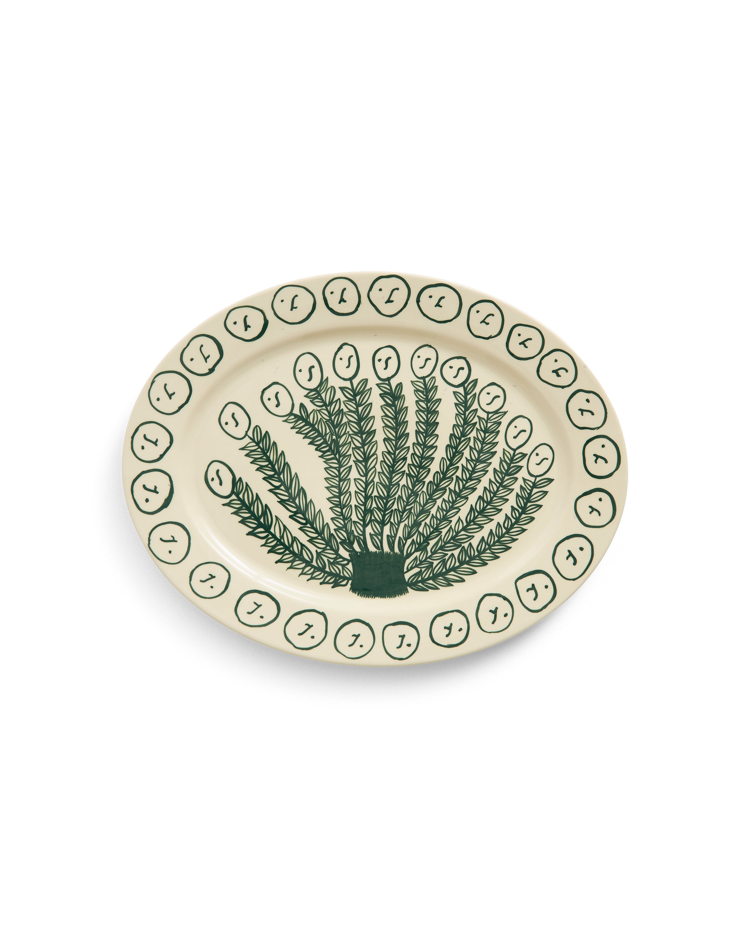 La Pittura Oval Serving Platter - Olive Grove