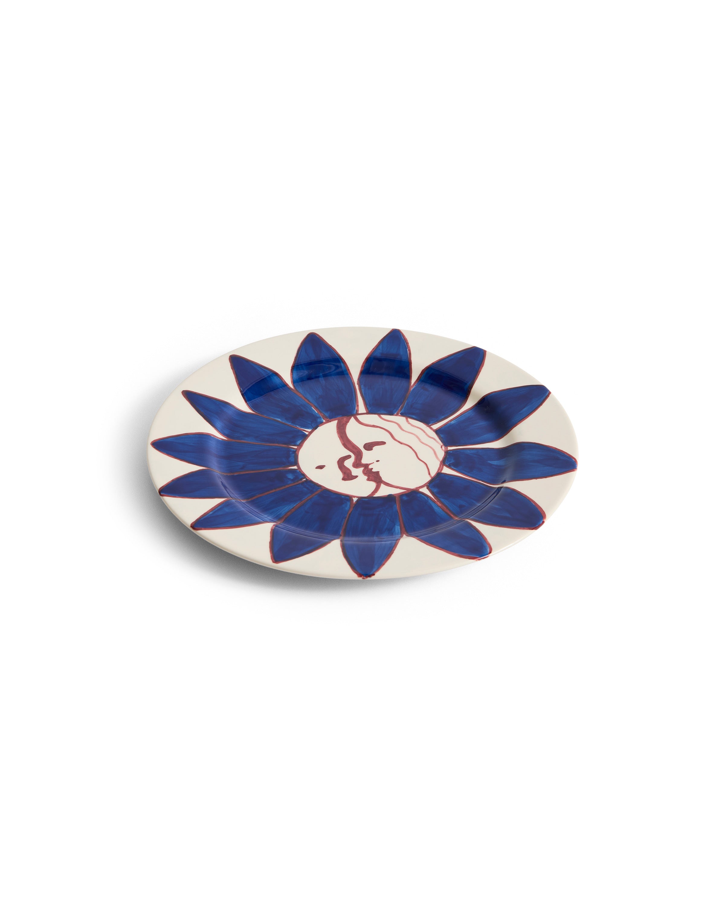 La Pittura Plate - Ø28.5 - Deep Blue Flower
