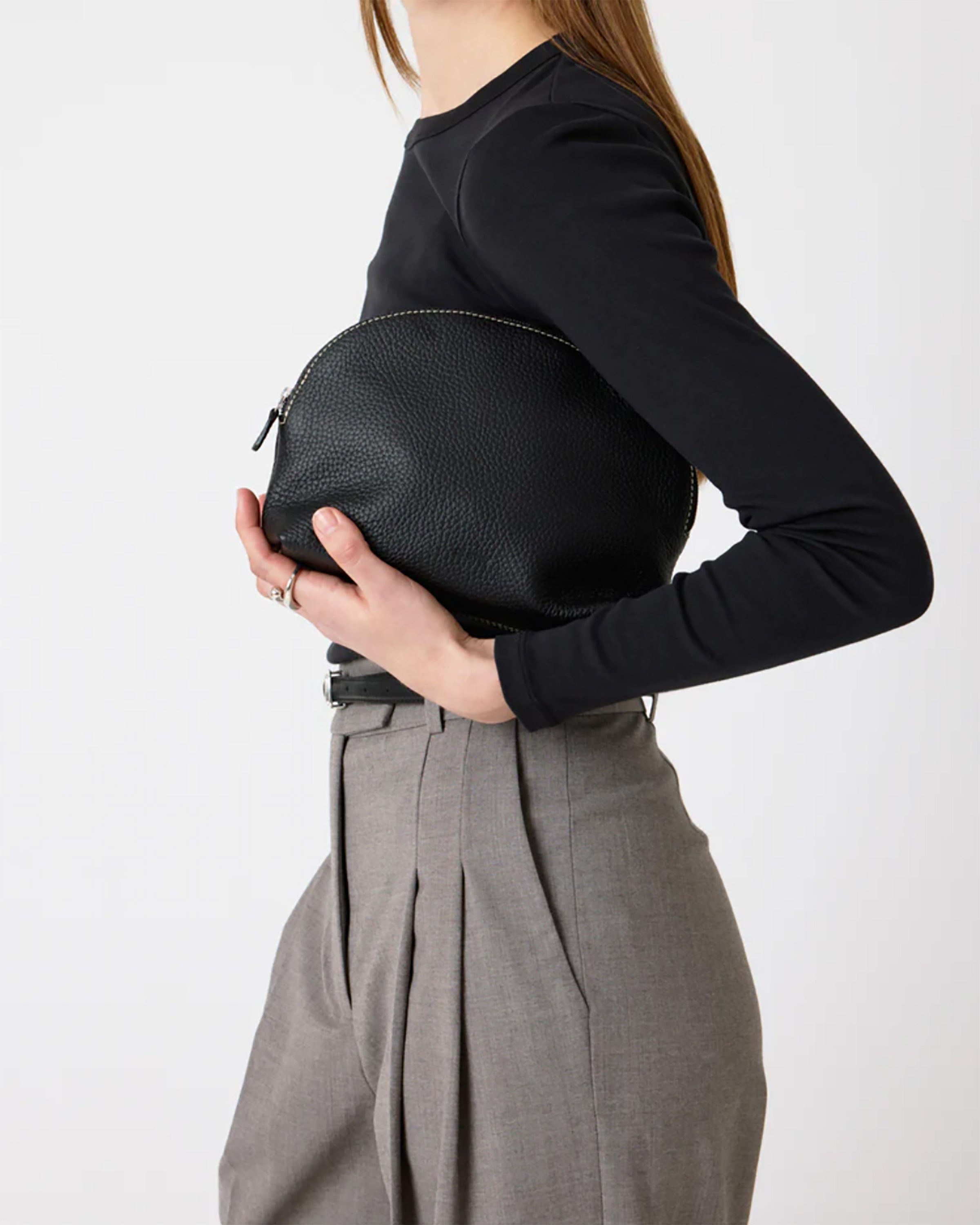The Margot Pouch - Black Grosgrain