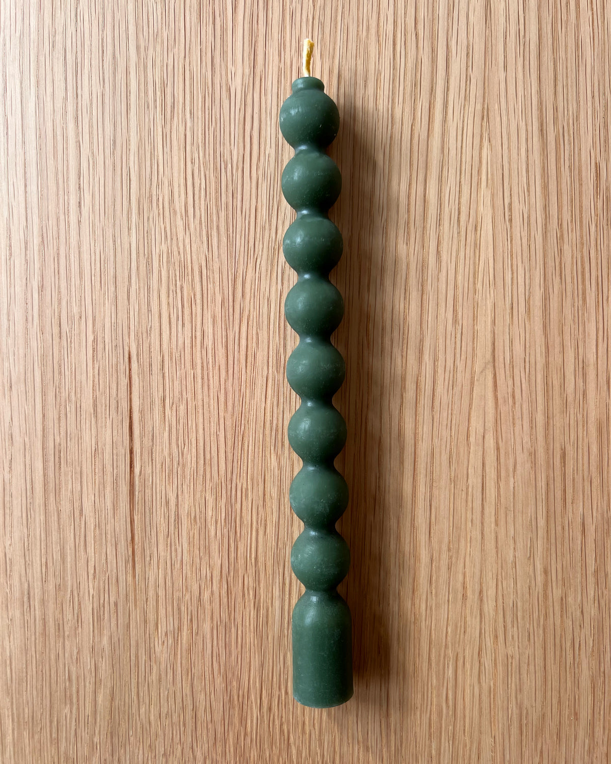 Beeswax Candle Bubble - Forest Green