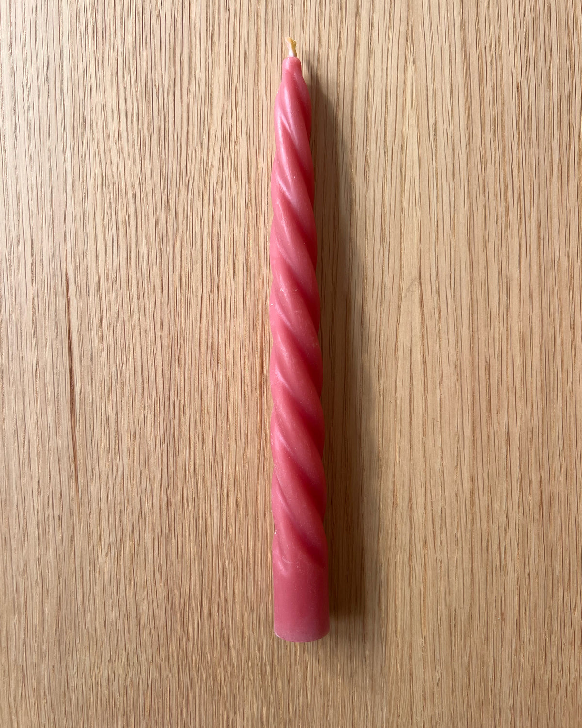 Beeswax Candle Unicorn Horn - Rose