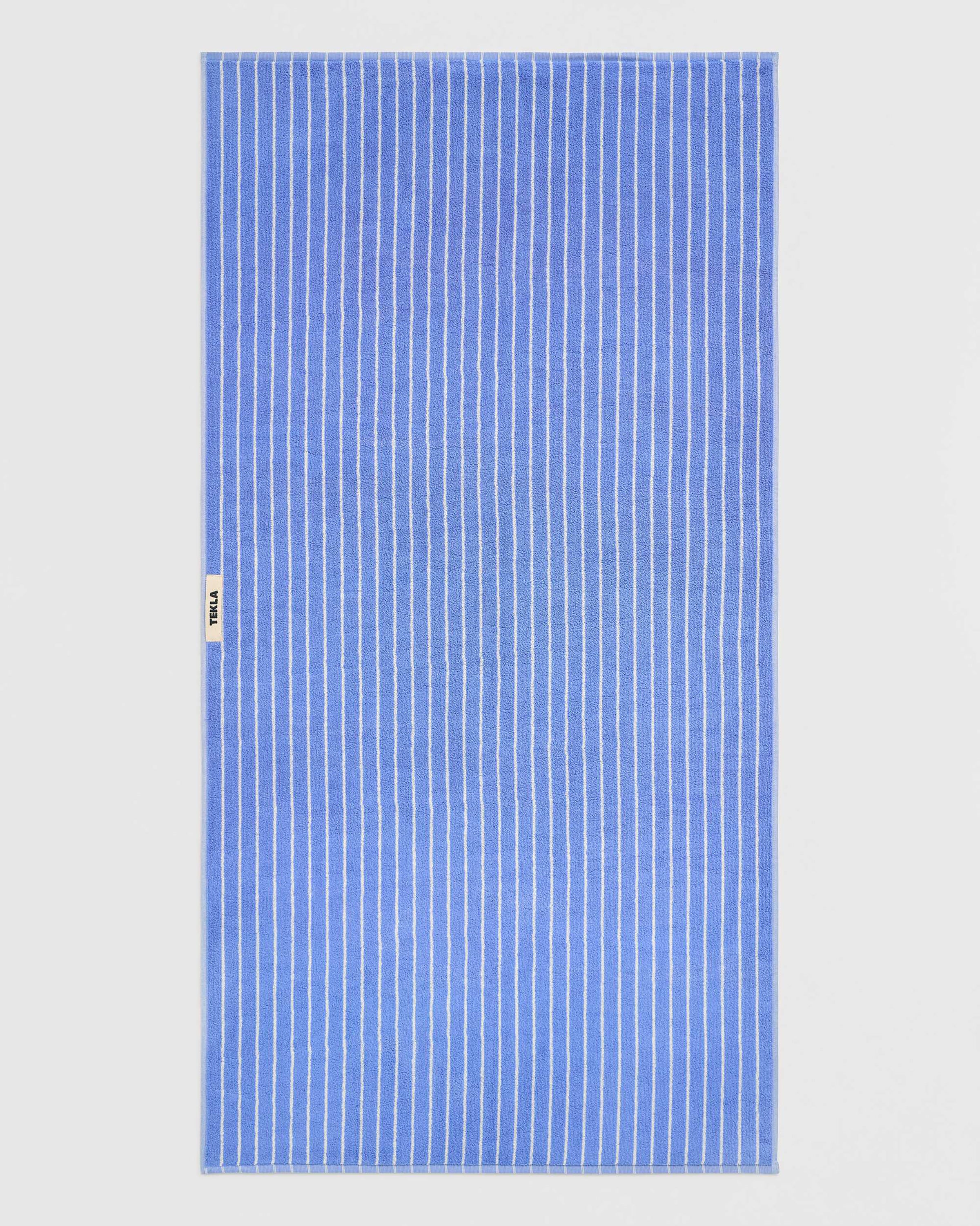 Terry Guest Towel 30X50 - Clear Blue Stripes