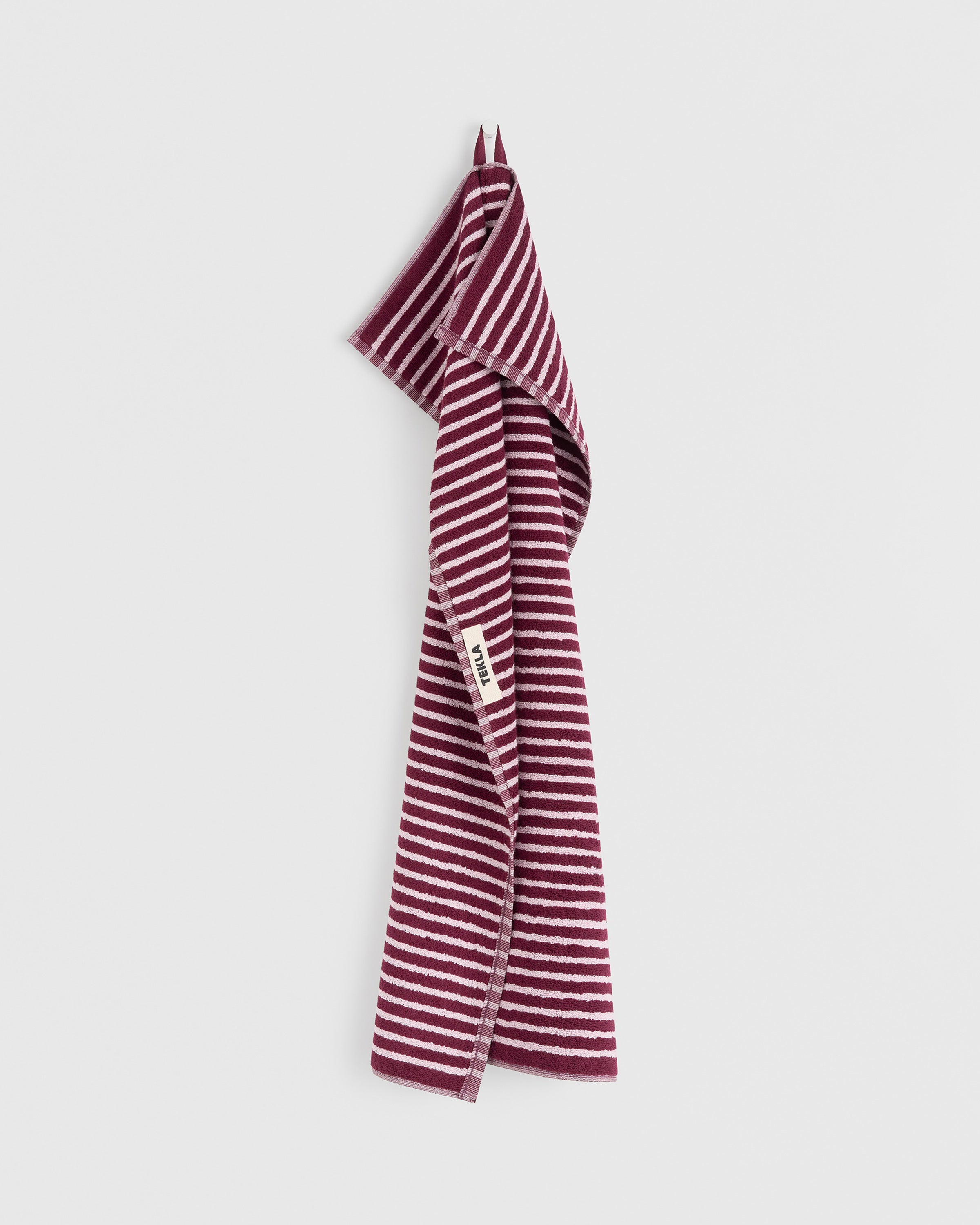 Terry Guest Towel 30X50 - Red and Rose