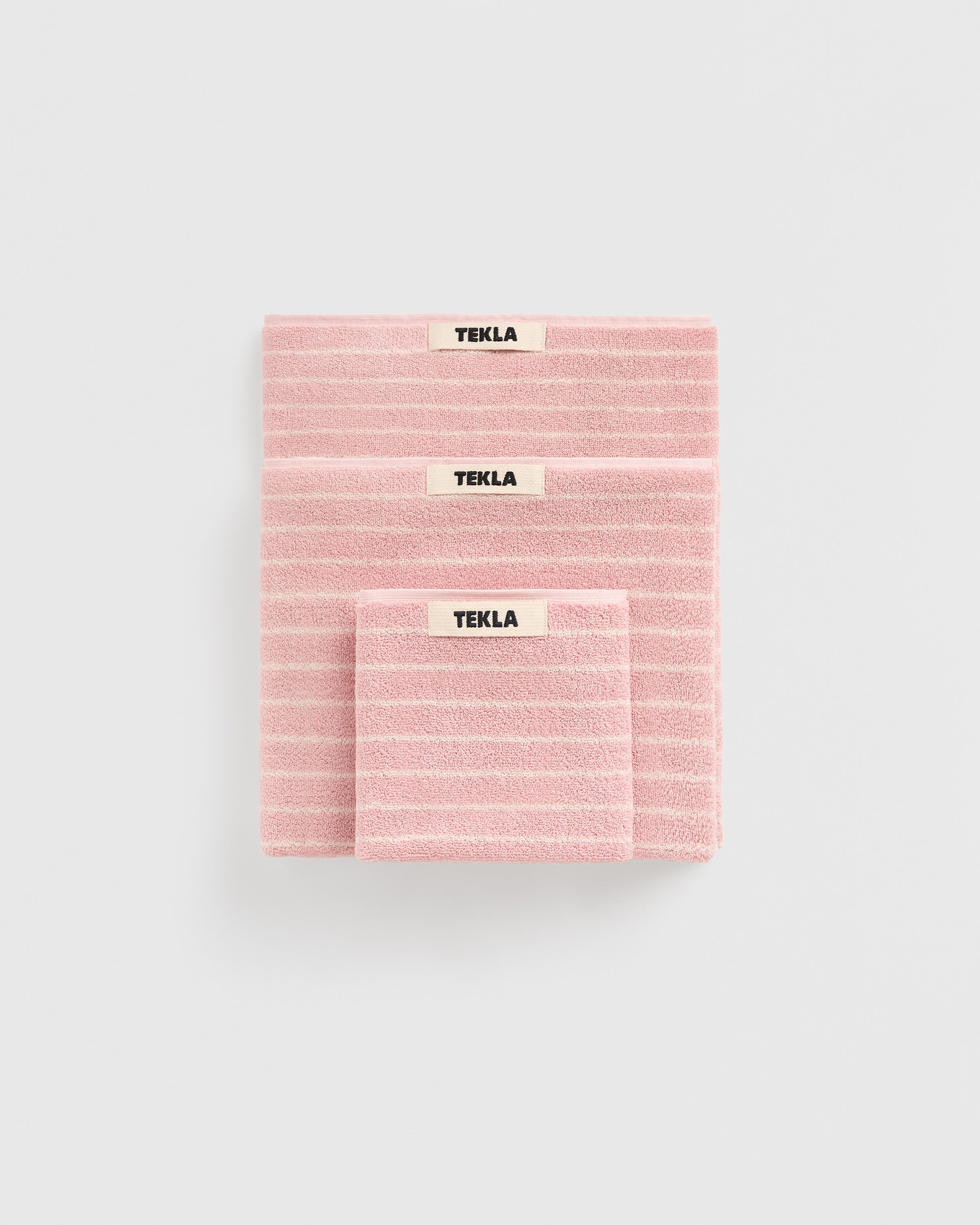 Terry Washcloth 30X30 - Shaded Pink Stripes