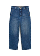 Carlo Midwaist Wide Jeans - Worn Blue