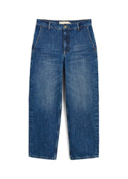 Carlo Midwaist Wide Jeans - Worn Blue