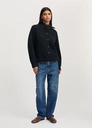 Elan Cardigan - Black Navy