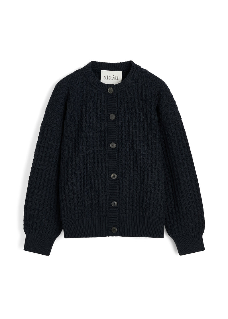 Elan Cardigan - Black Navy