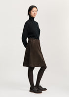 Estelle Skirt Short Corduroy - Smokey Brown