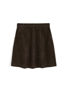 Estelle Skirt Short Corduroy - Smokey Brown