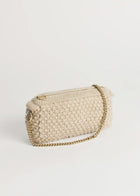 Helen Chain Classic Clutch - Wheat