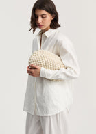 Linn Clutch - Pure Ecru