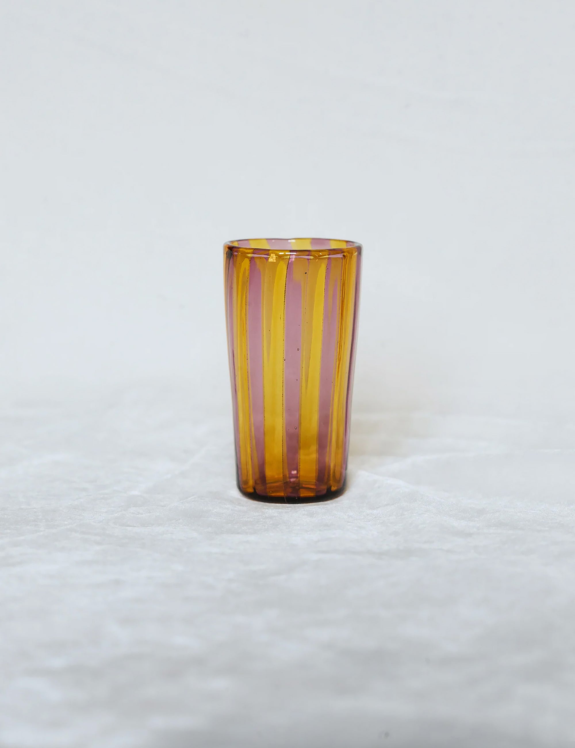 Augusta Glass Small - Mustard/Amethyst