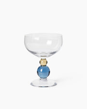 Noam Champagne Glass - Smoke Blue/Hazel