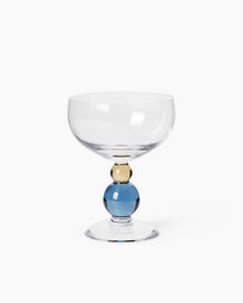Noam Champagne Glass - Smoke Blue/Hazel