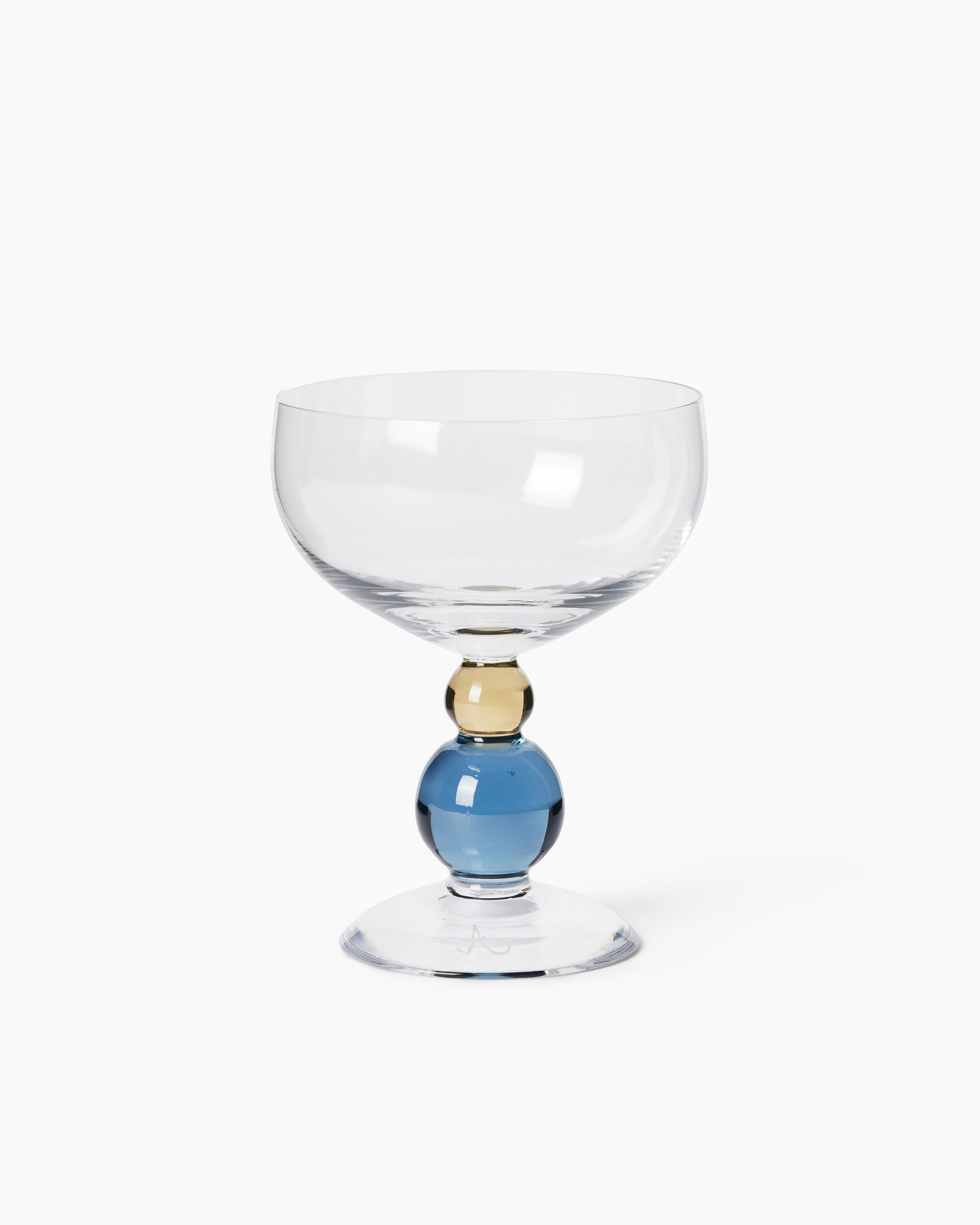Noam Champagne Glass - Smoke Blue/Hazel