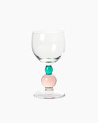 Noam Wine Glass - Emerald/Rose
