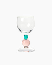 Noam Wine Glass - Emerald/Rose