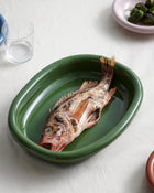 Barro Oval Dish - Large - Green