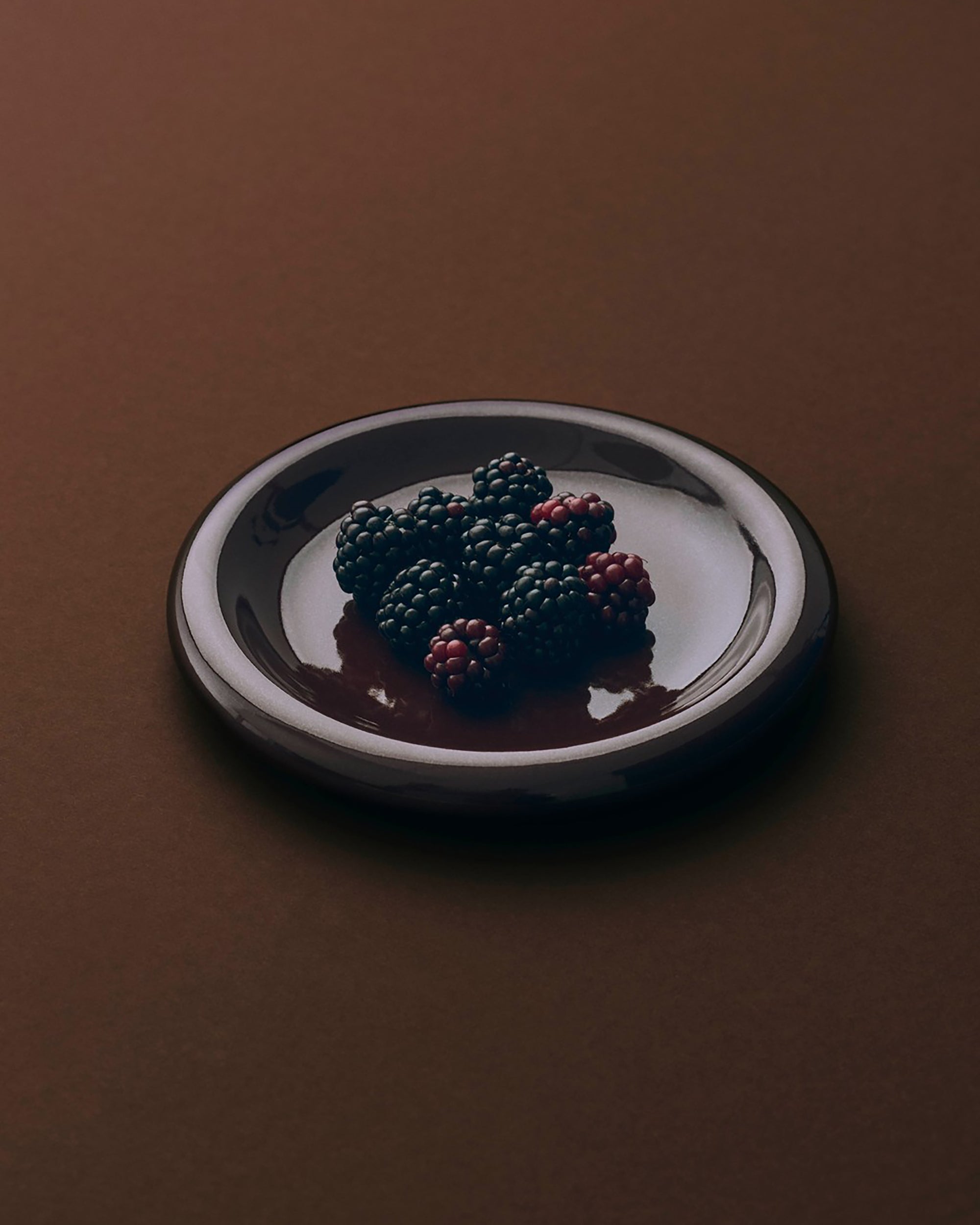 Barro Plate - Ø18 - Burgundy