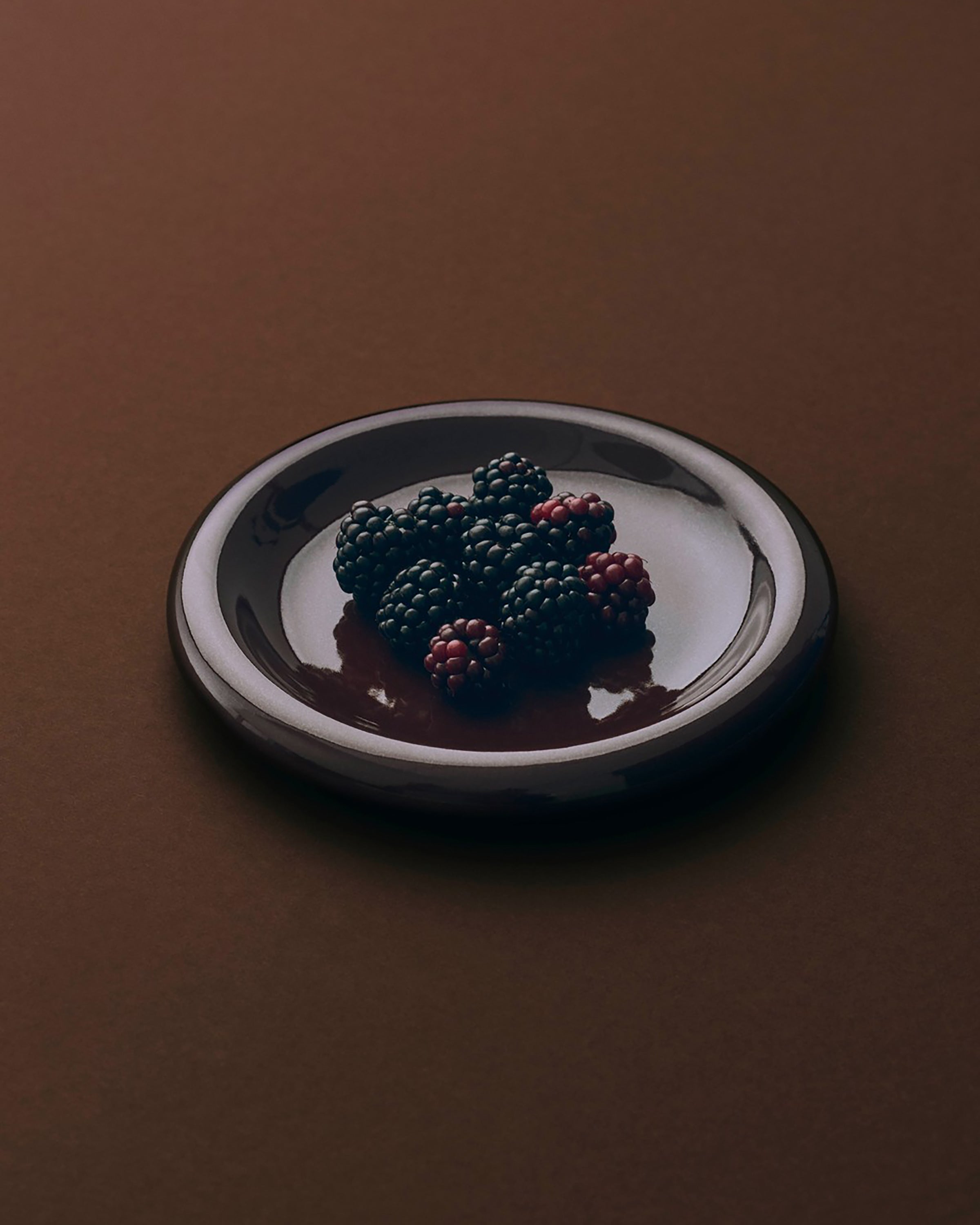 Barro Plate - Ø18 - Burgundy