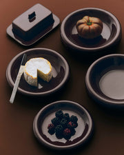 Barro Butter Dish - Burgundy