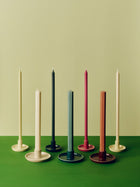 Disc Candleholder - X-Small Slim Lime White