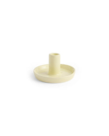 Disc Candleholder - X-Small Slim Lime White