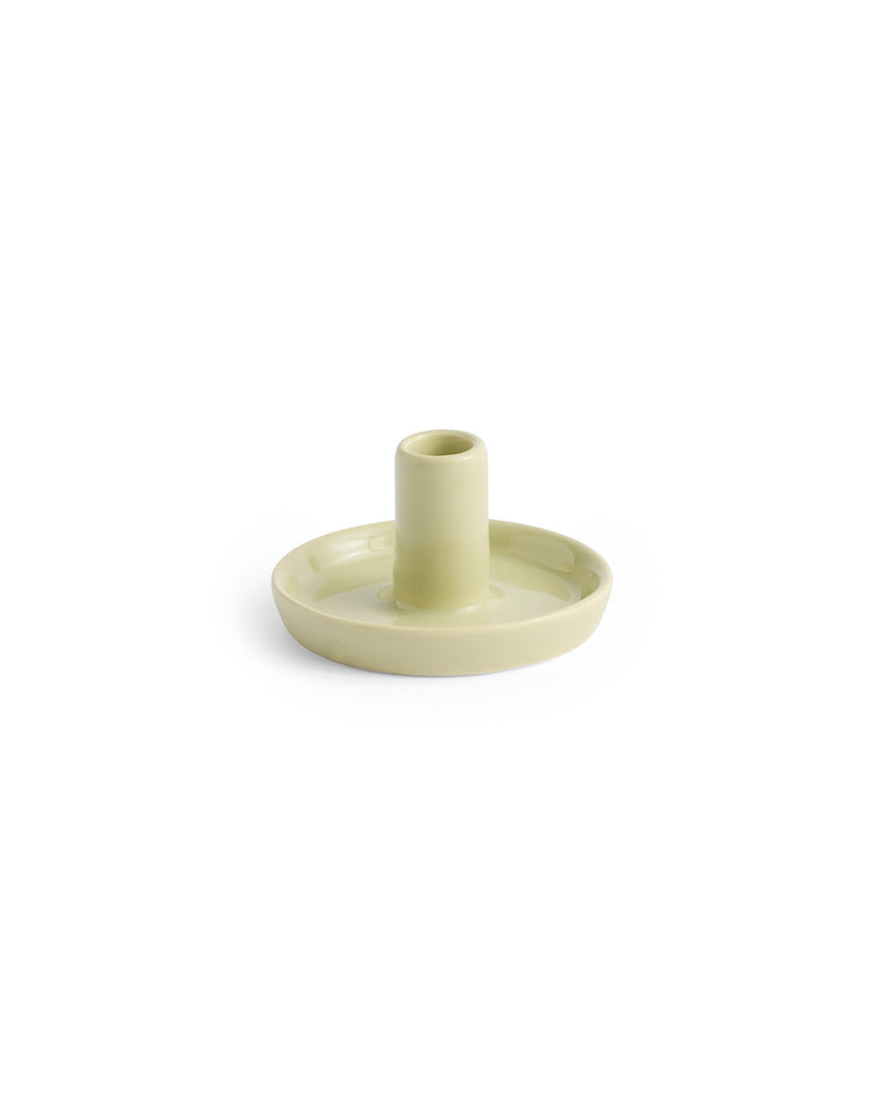 Disc Candleholder - X-Small Slim Soft Pistachio