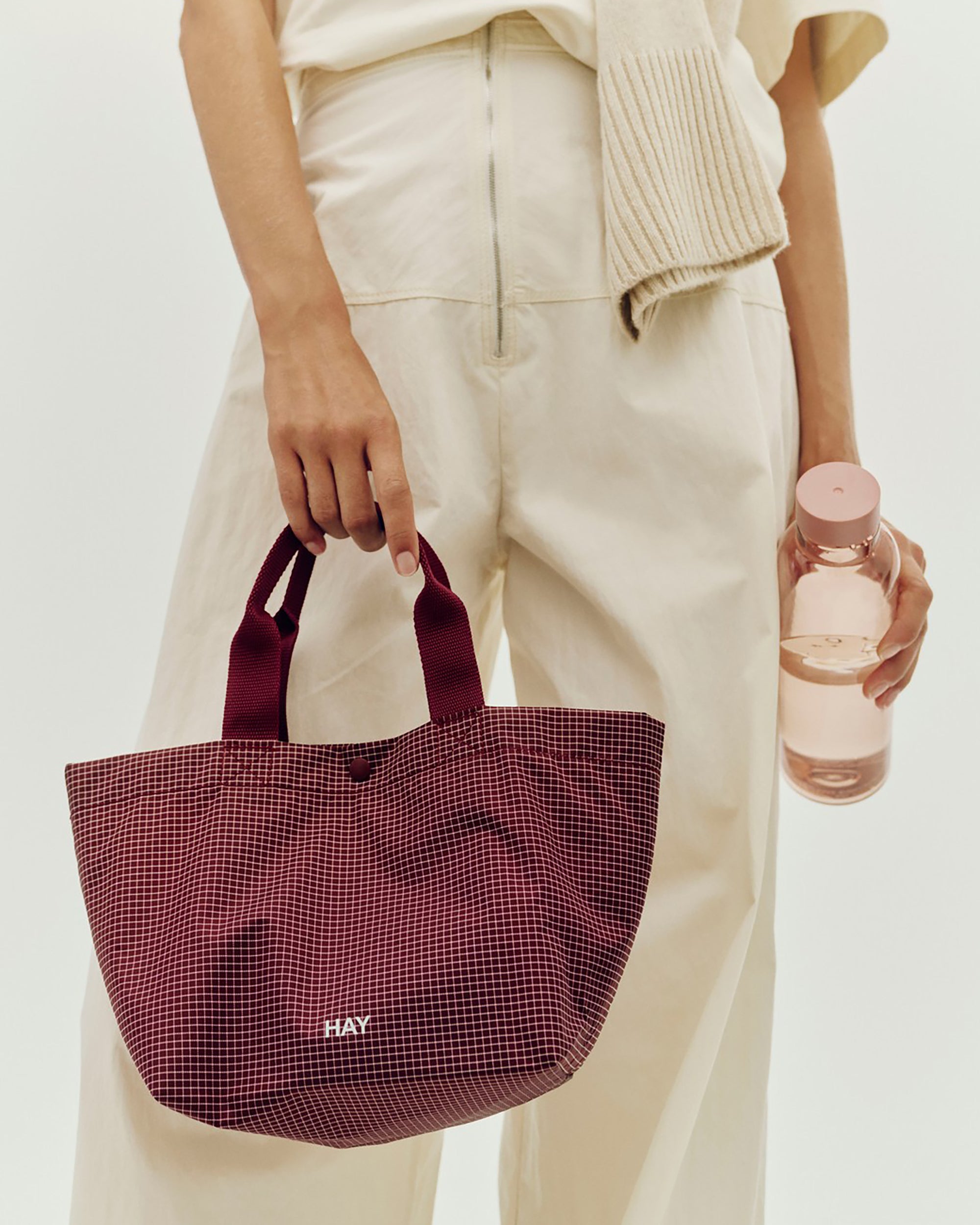 Grid Everyday Bag - Mini - Burgundy