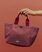 Grid Everyday Bag - Mini - Burgundy
