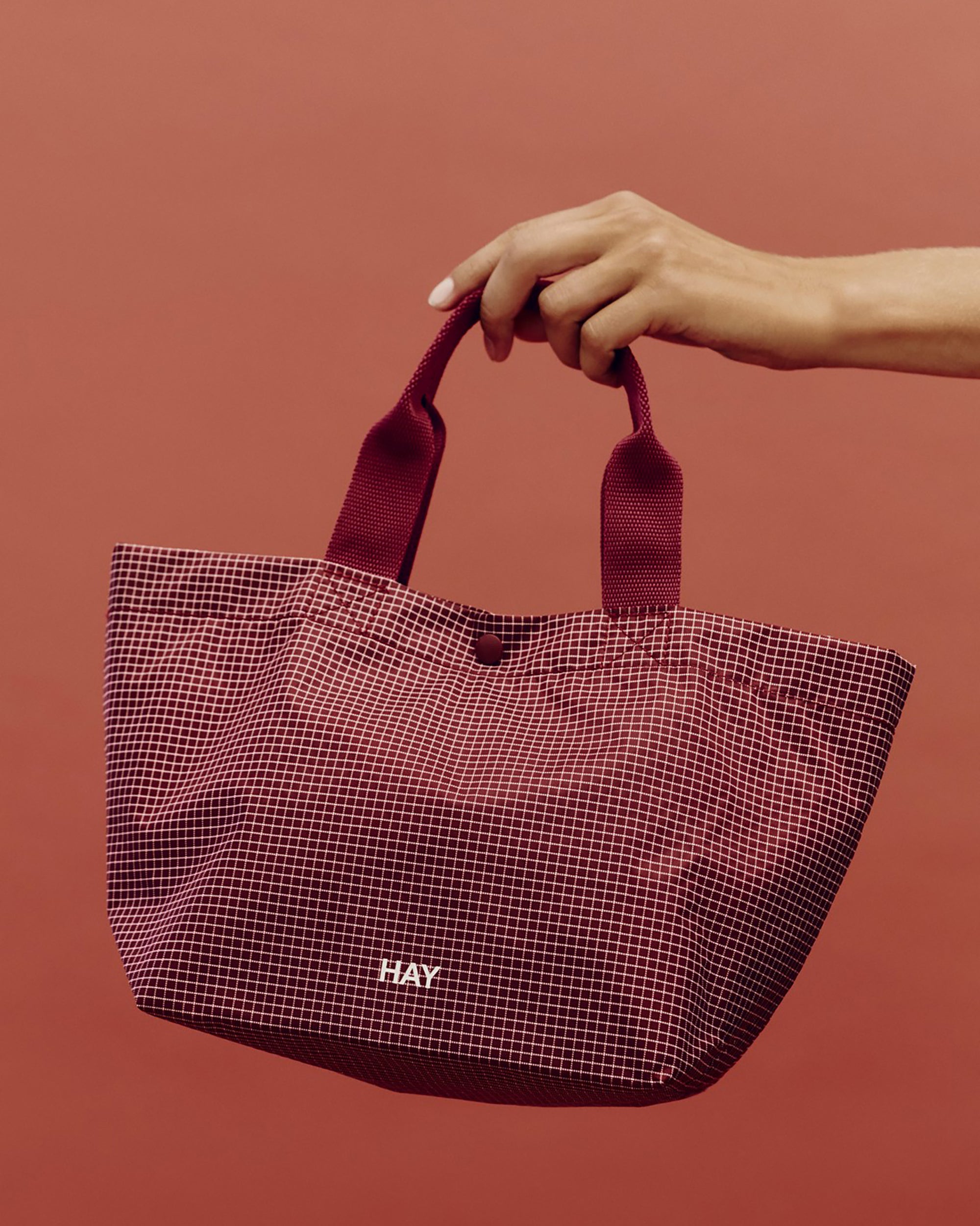 Grid Everyday Bag - Mini - Burgundy