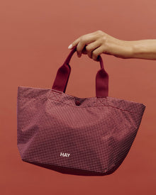 Grid Everyday Bag - Mini - Burgundy
