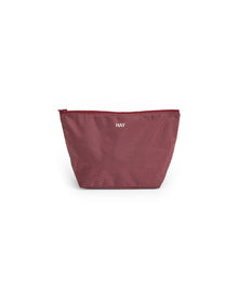 Grid Pouch - Medium - Burgundy