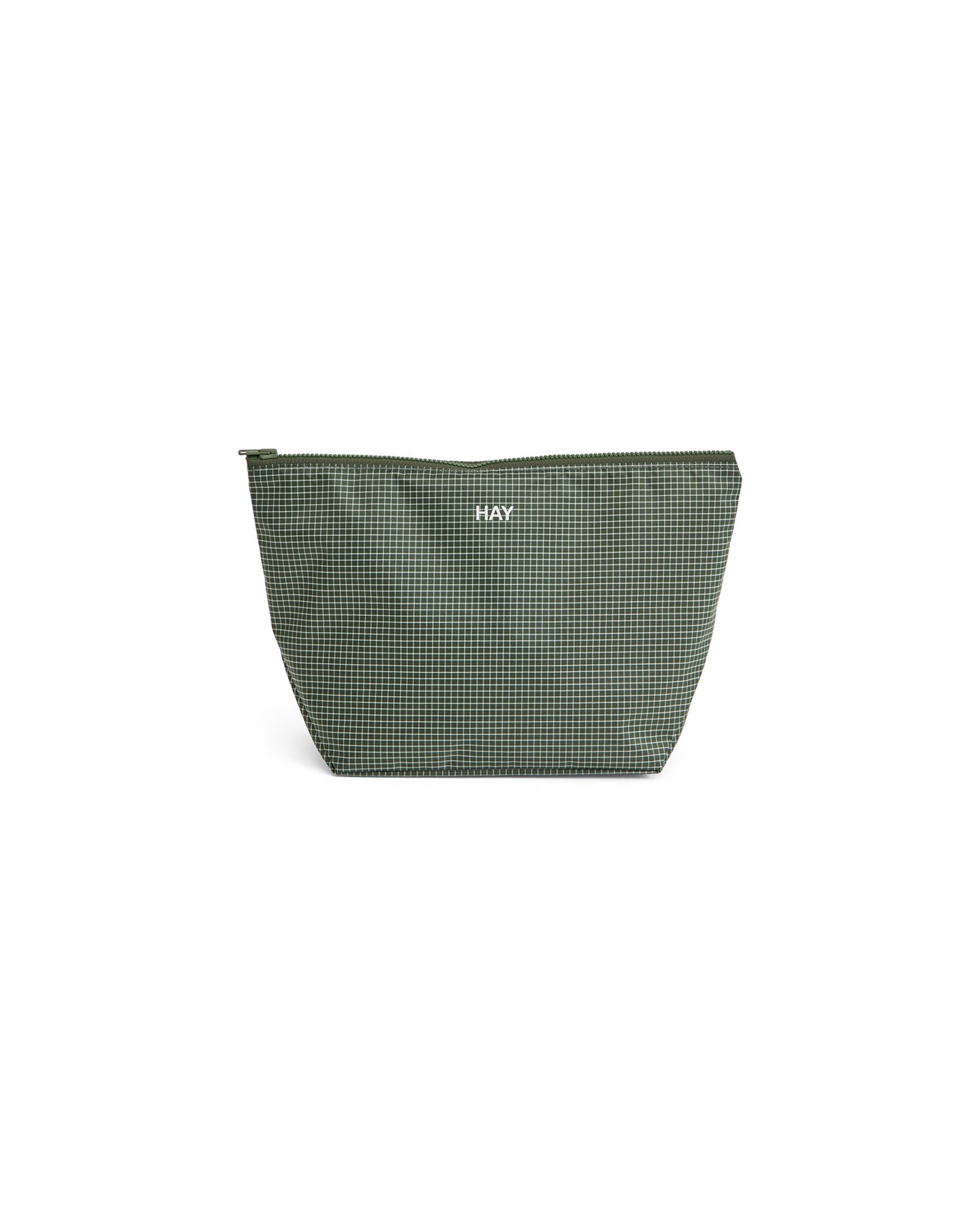 Grid Pouch - Medium - Dark Green