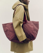 Grid Weekend Bag - Large - Burgundy