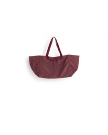 Grid Weekend Bag - Large - Burgundy