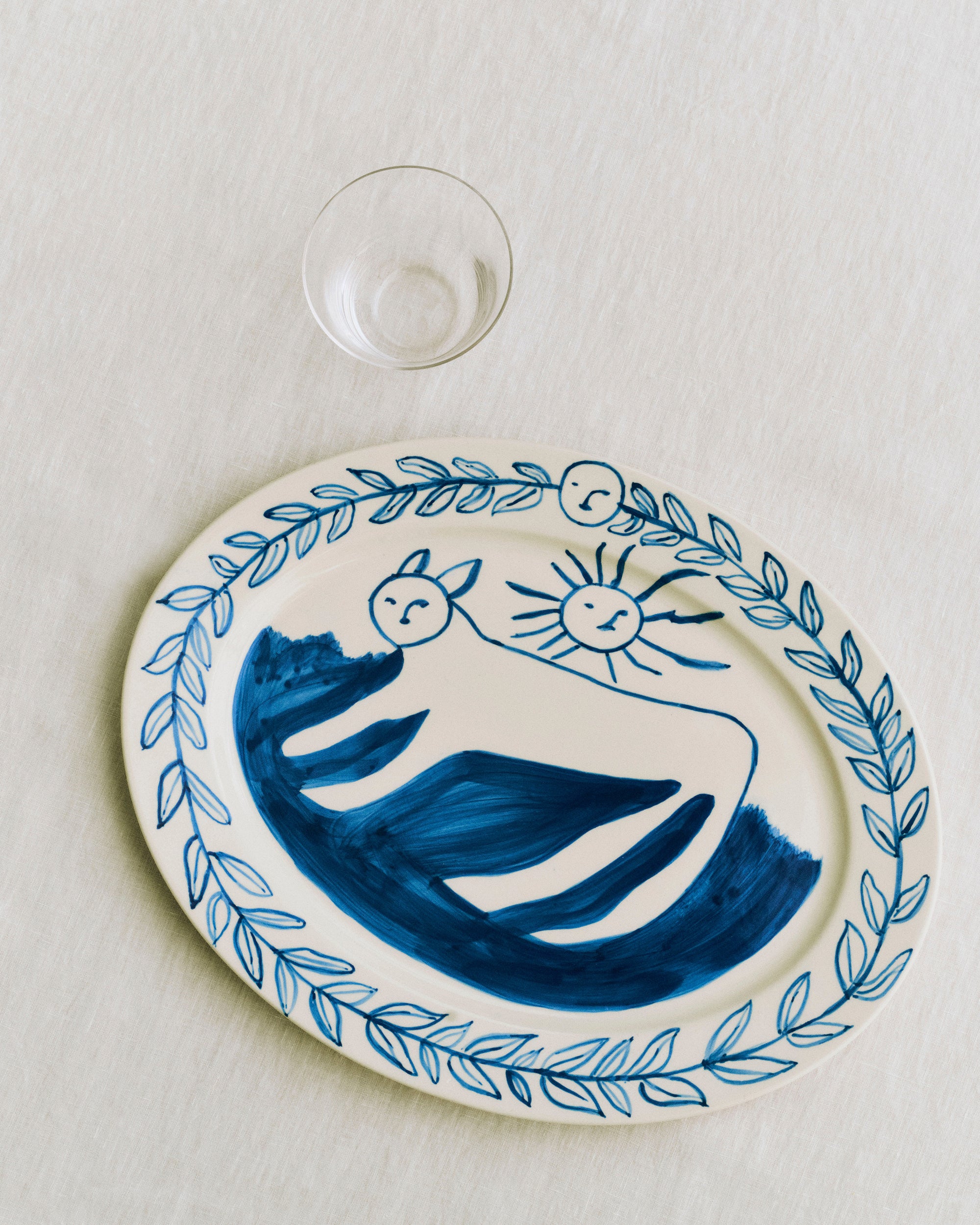 La Pittura Oval Serving Platter - Charlotte
