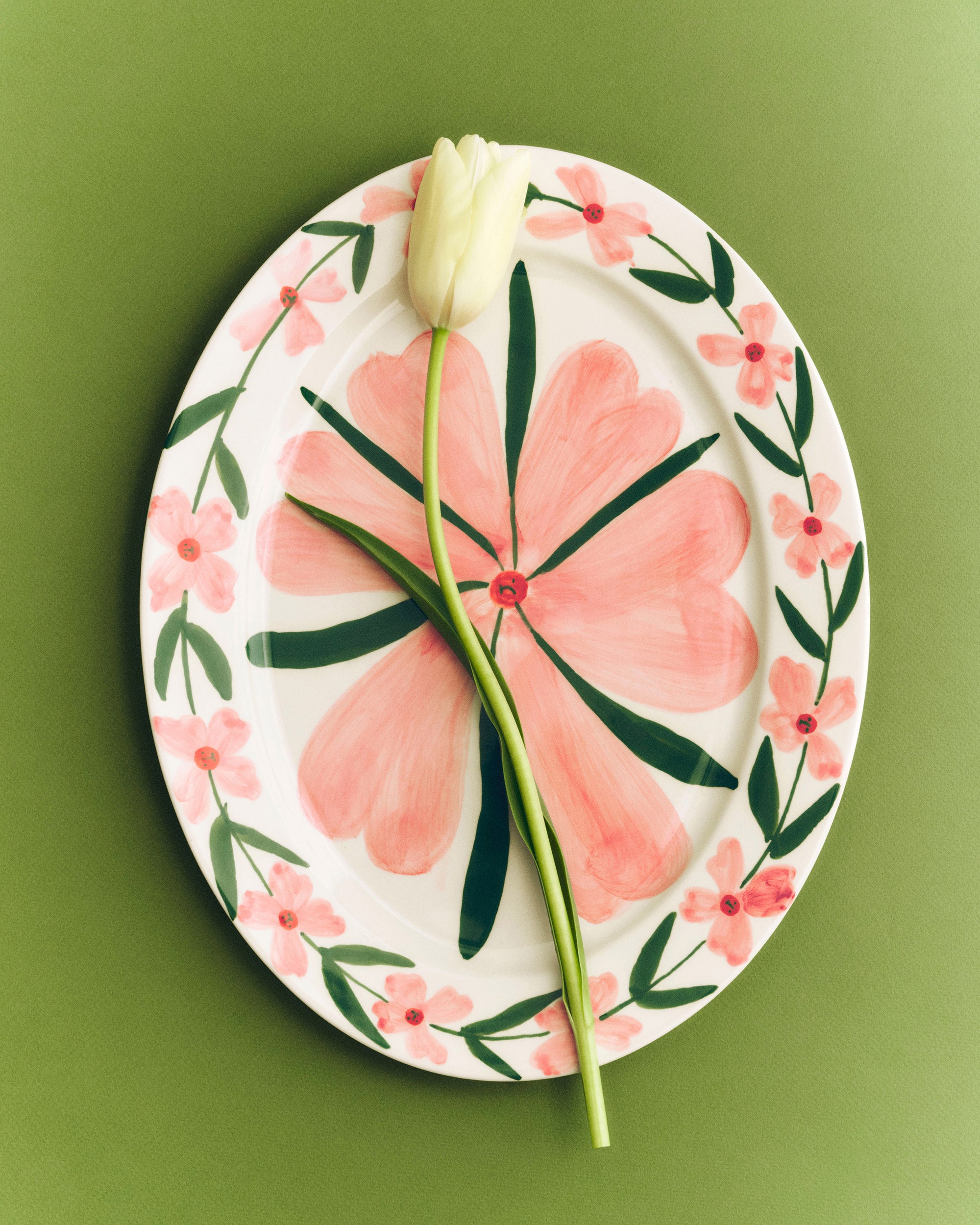 La Pittura Oval Serving Platter - Josephine