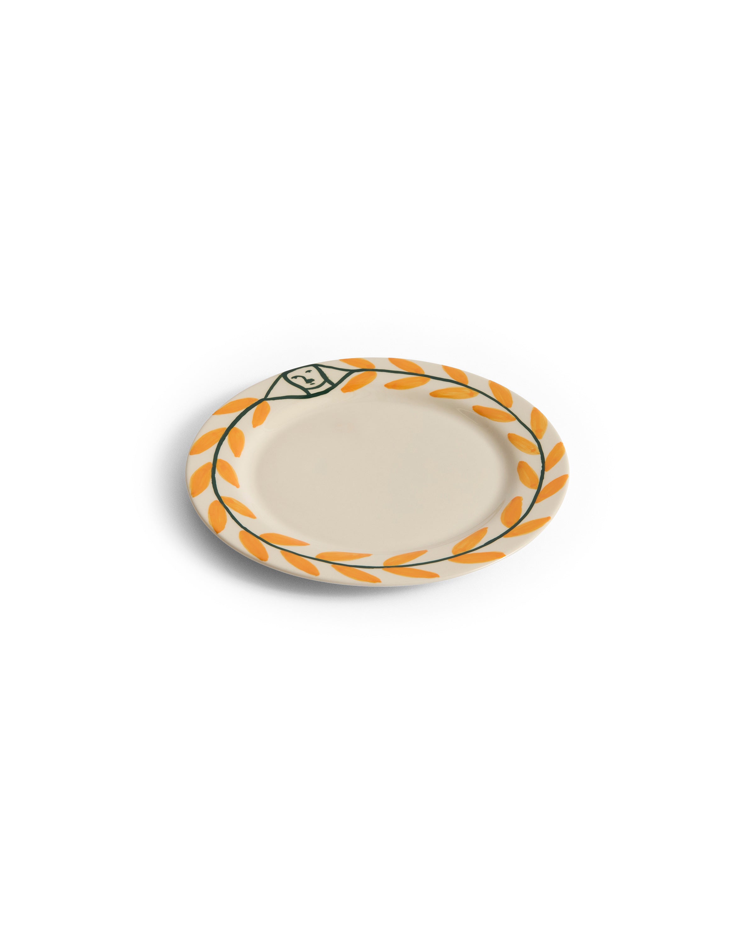 La Pittura Plate - Ø24 - Golden Leaf