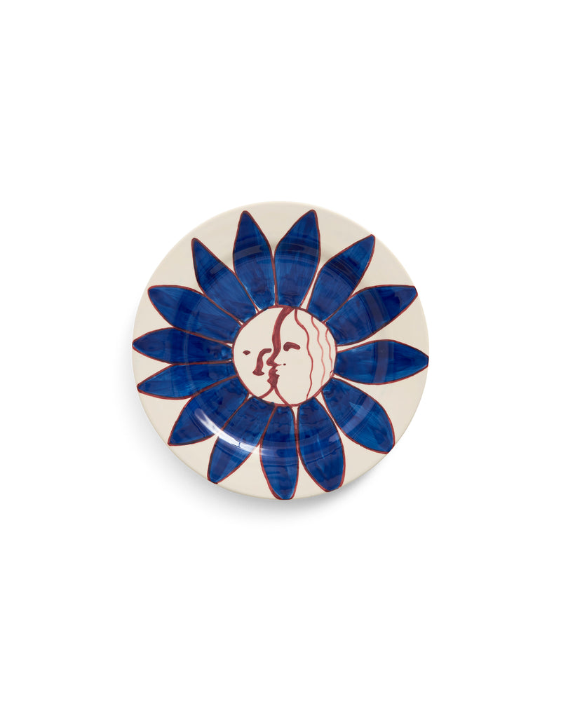 La Pittura Plate - Ø28.5 - Deep Blue Flower