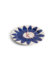 La Pittura Plate - Ø28.5 - Deep Blue Flower