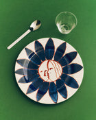 La Pittura Plate - Ø28.5 - Deep Blue Flower