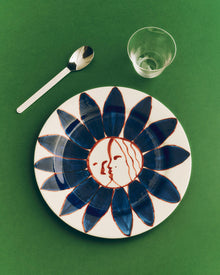 La Pittura Plate - Ø28.5 - Deep Blue Flower