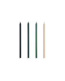 Slim Candle - Green and Dark Green