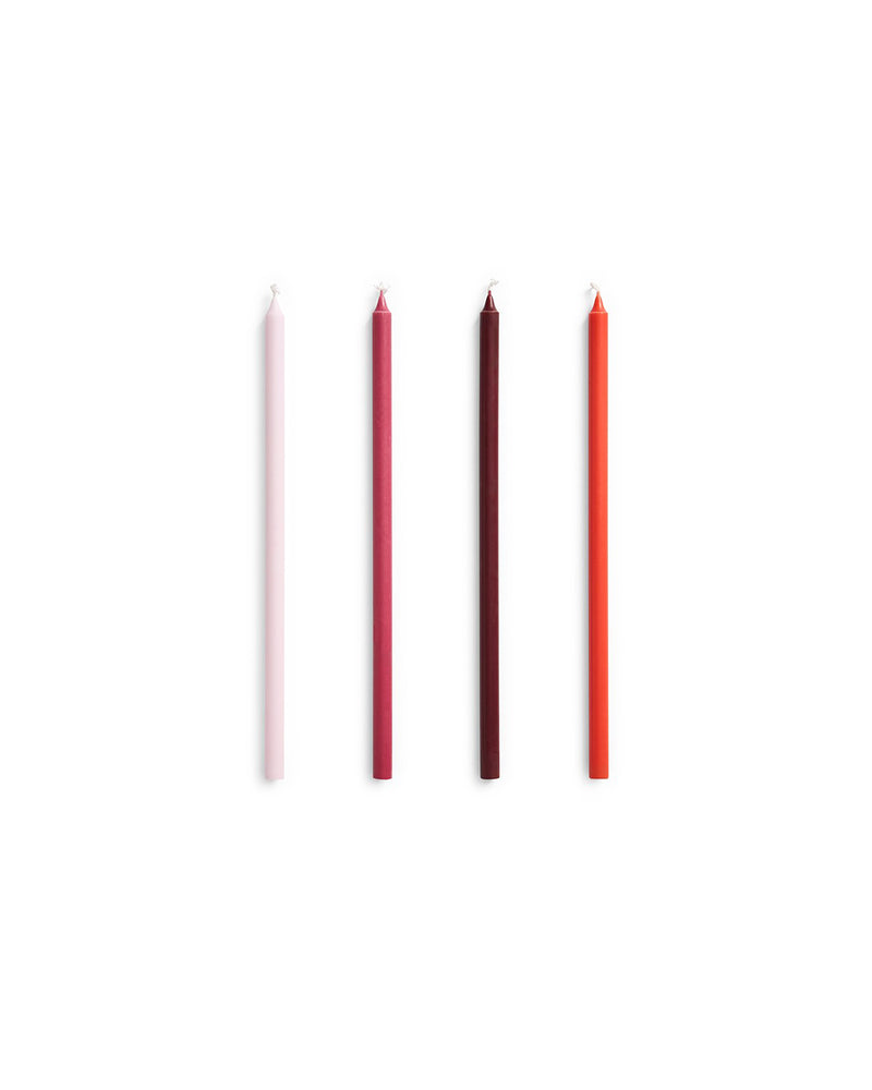 Slim Candle - Pink and Red